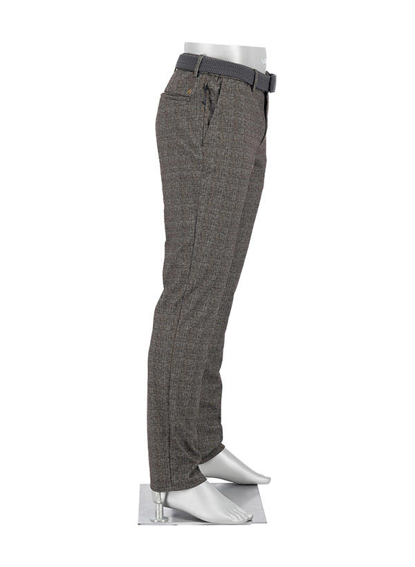 Alberto Golf, Golfhose Rookie, Regular Fit, Jersey, graubraun kariert