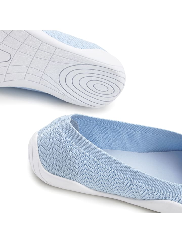 LASCANA Sneaker Ballerinas in hellblau günstig kaufen
