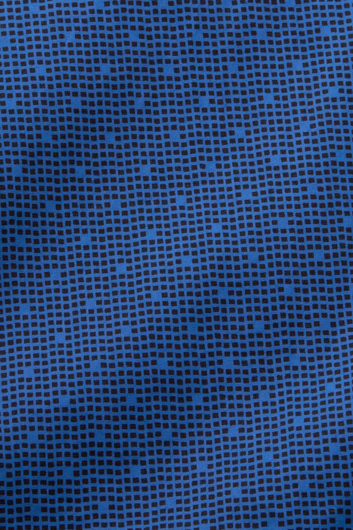 Gemustertes Button-Down-Hemd, 100 % Baumwolle