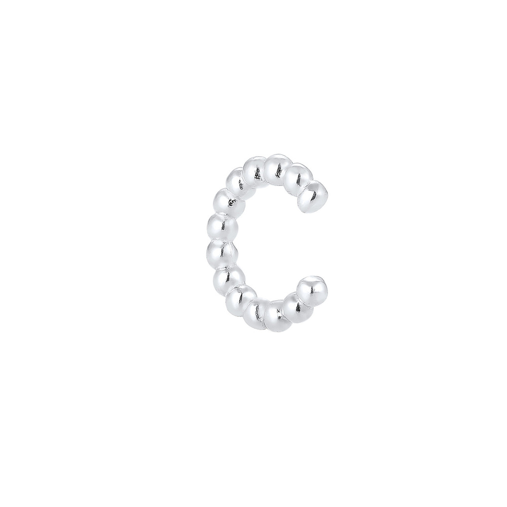 Elli Elli Boucles d'Oreilles Unique Earcuff Balle Base Boucles d'Oreilles Femme - (925 Boucles d'oreilles
