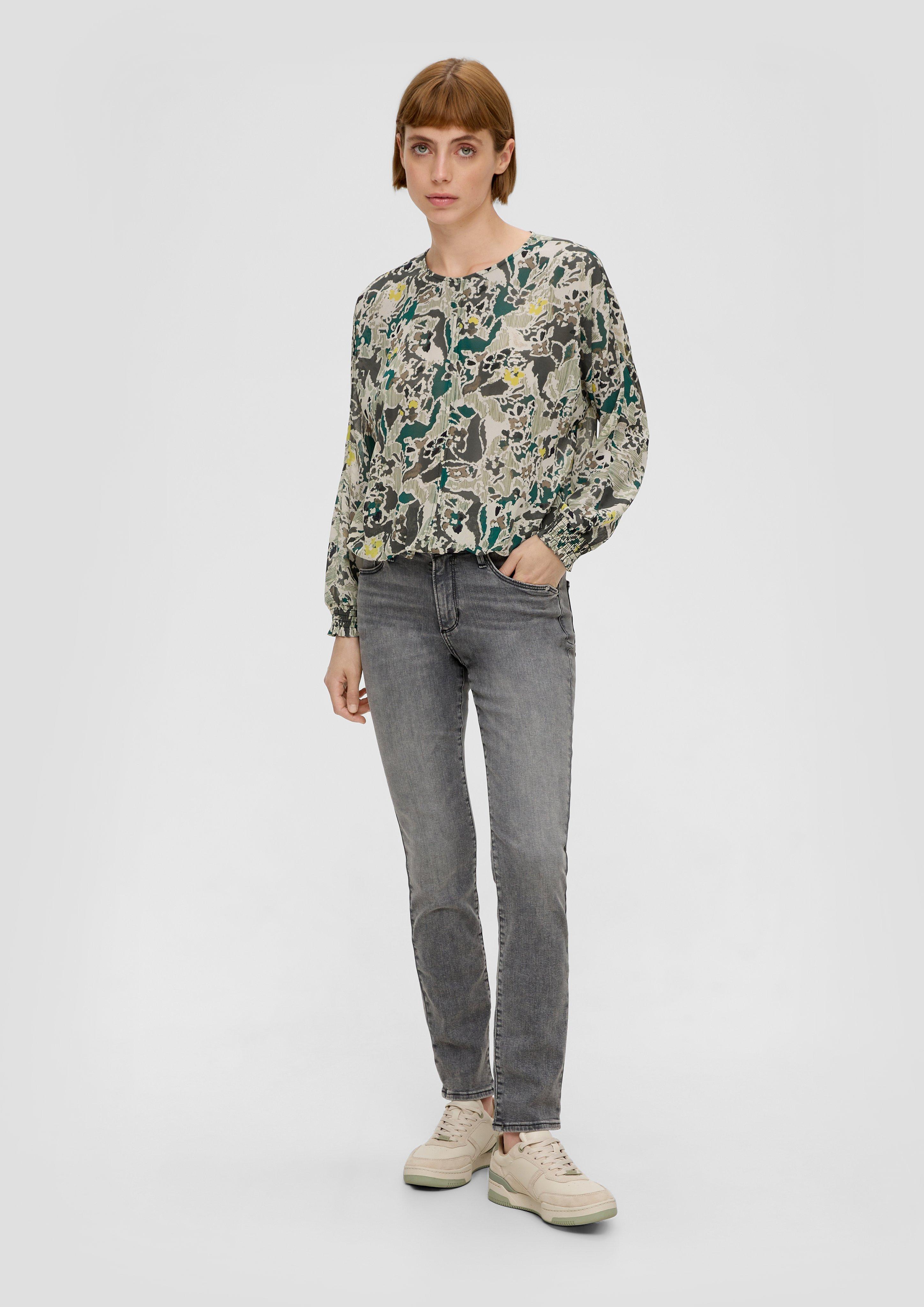Chiffonbluse mit Allover-Muster  2135615-67A0