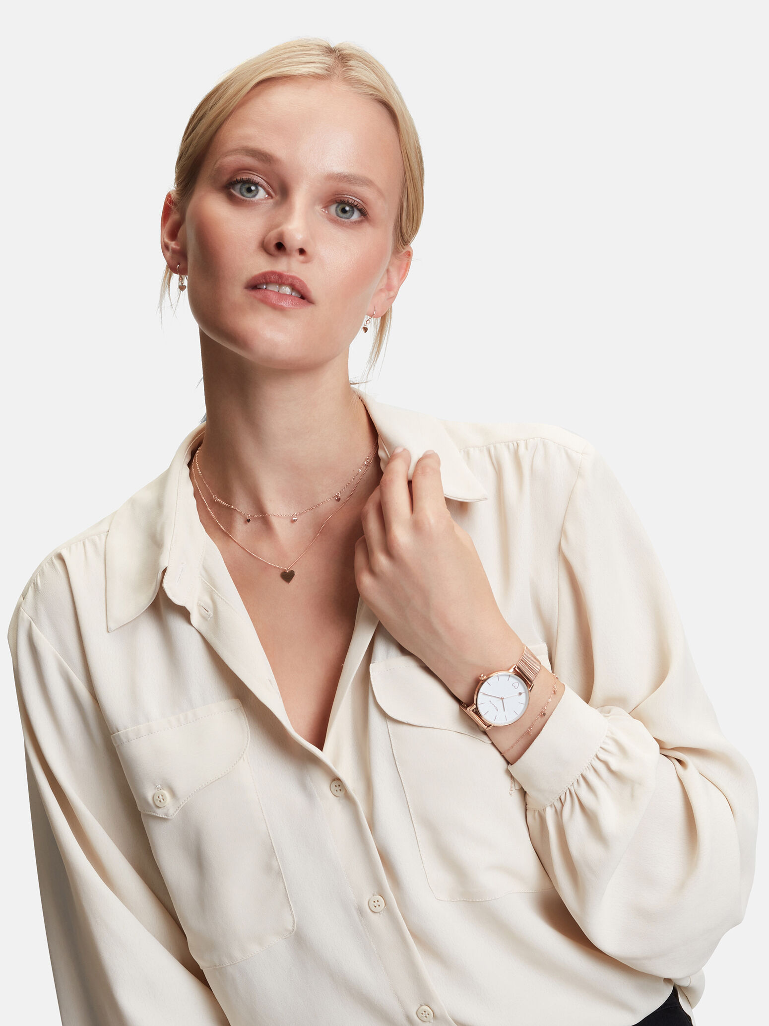 Bracelets - or rose
