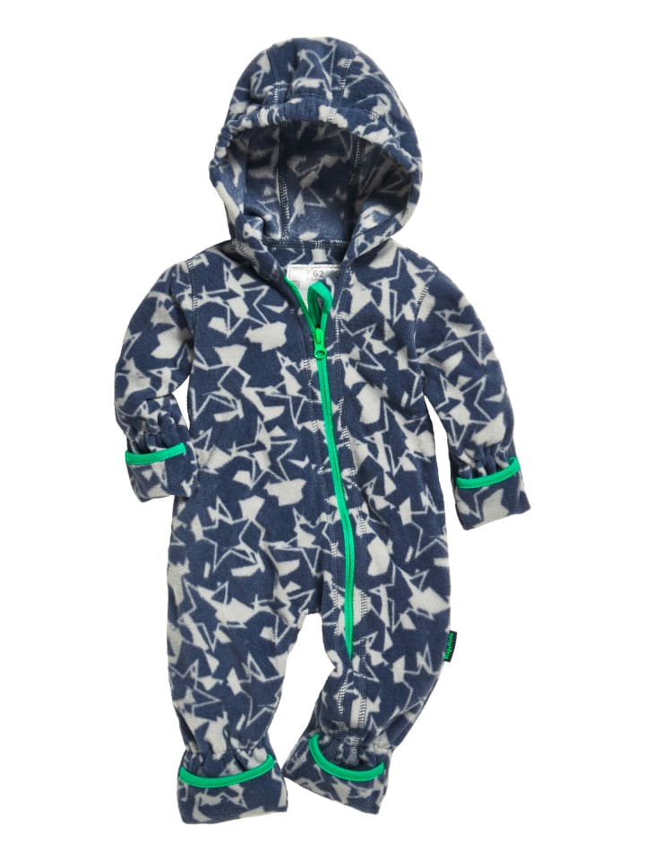 Playshoes Fleece-Overall Sterne Camouflage in Dunkelgrau günstig kaufen