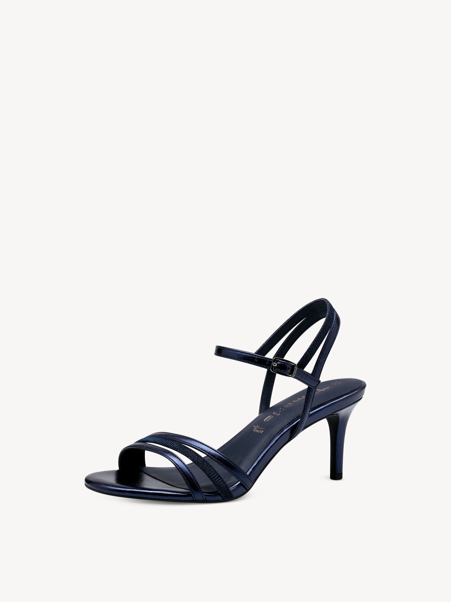 Sandale à talon - bleu