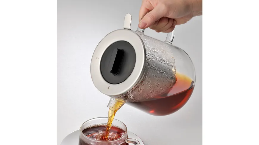 WMF Teekanne 1,3l mit Teesieb und Stövchen Sensi Tea