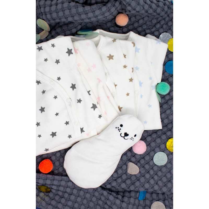 Pyjama bébé en Coton Bio imprimé étoiles