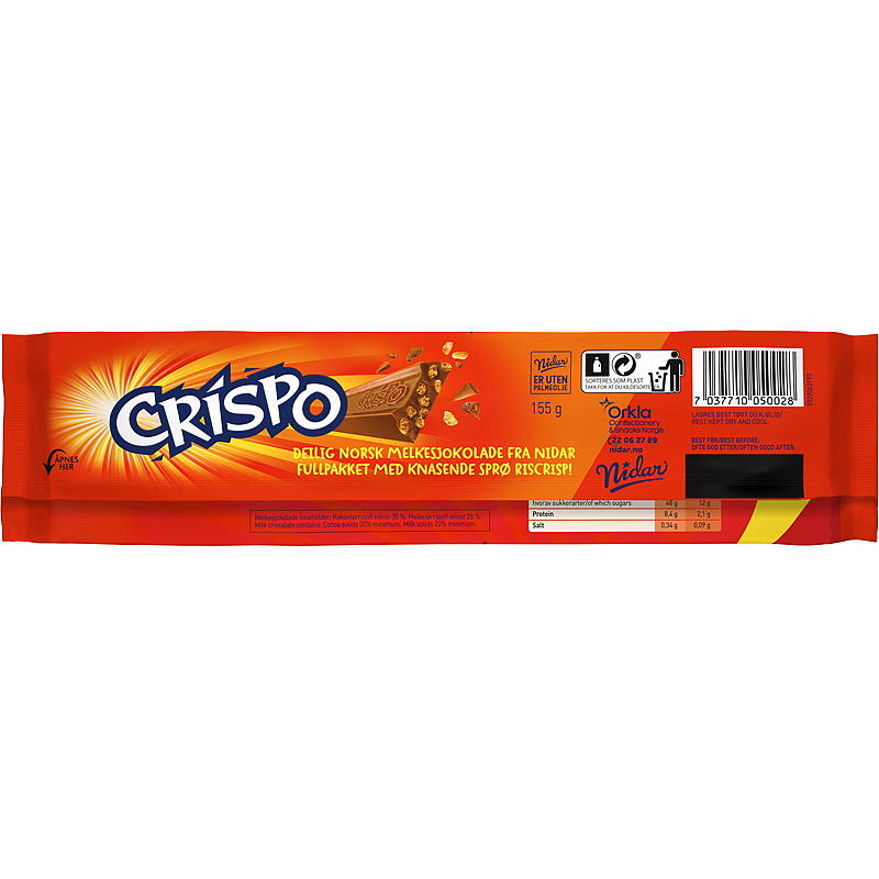 Nidar Crispo storplate 160 g Nidar