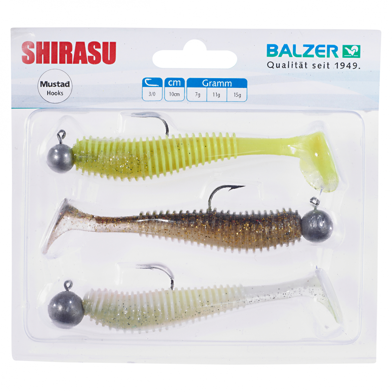 Shirasu Gummiköder-Set Akiri Worm Set (9 cm)
