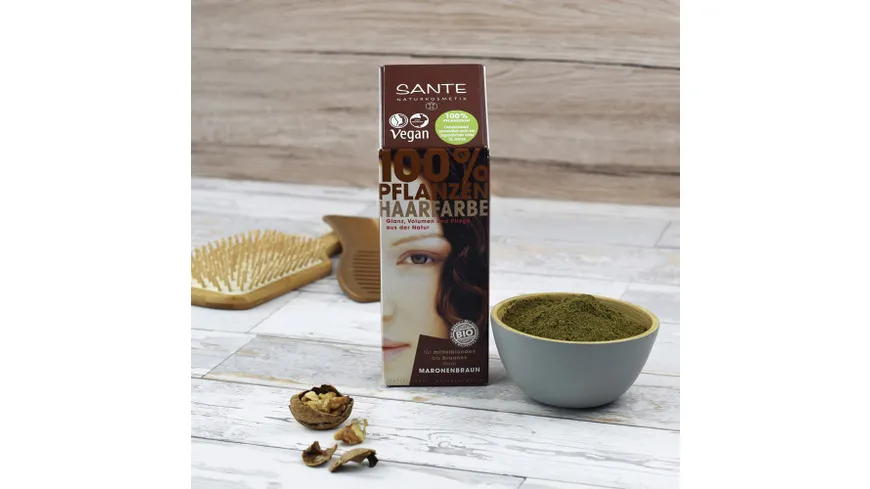 SANTE Pflanzen Haarfarbe 100 g Maronenbraun - Maronenbraun