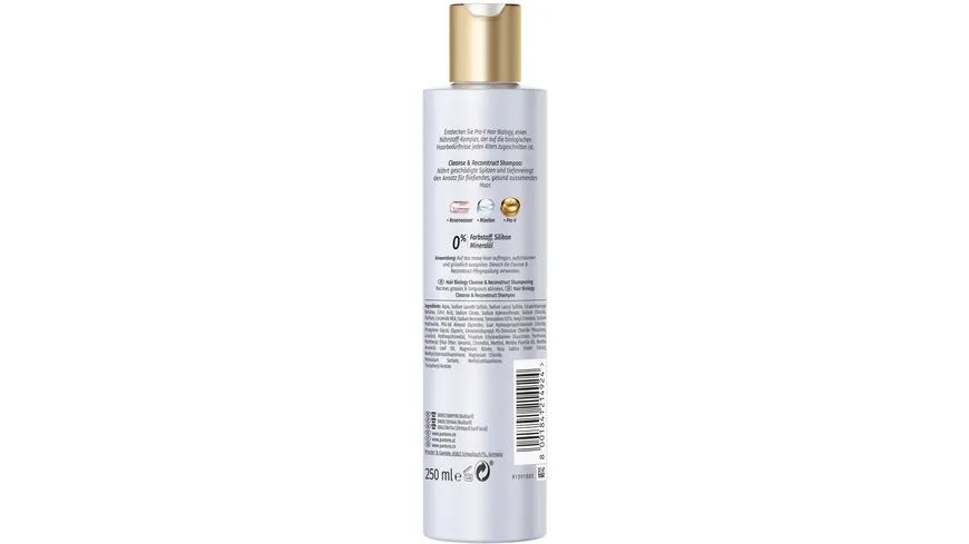 HAIR BIOLOGY Haarshampoo Cleanse & Reconstruct 250 ml