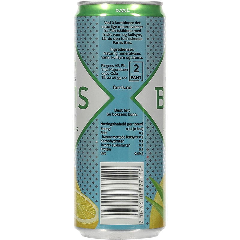 Farris Farris Bris 0,33 l boks Sitron/Sitrongress