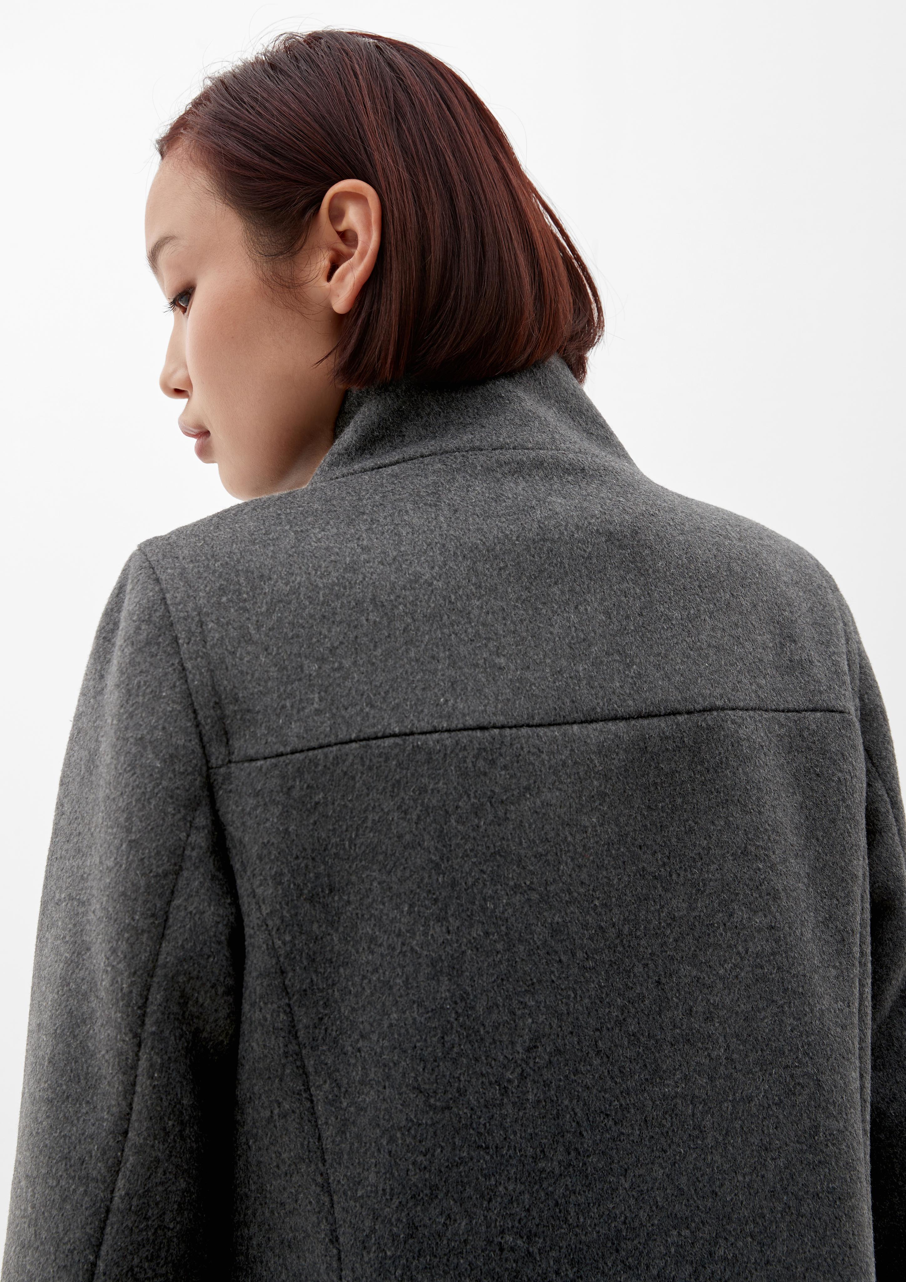 Wollmixmantel in klassischem Look  2116948-9898