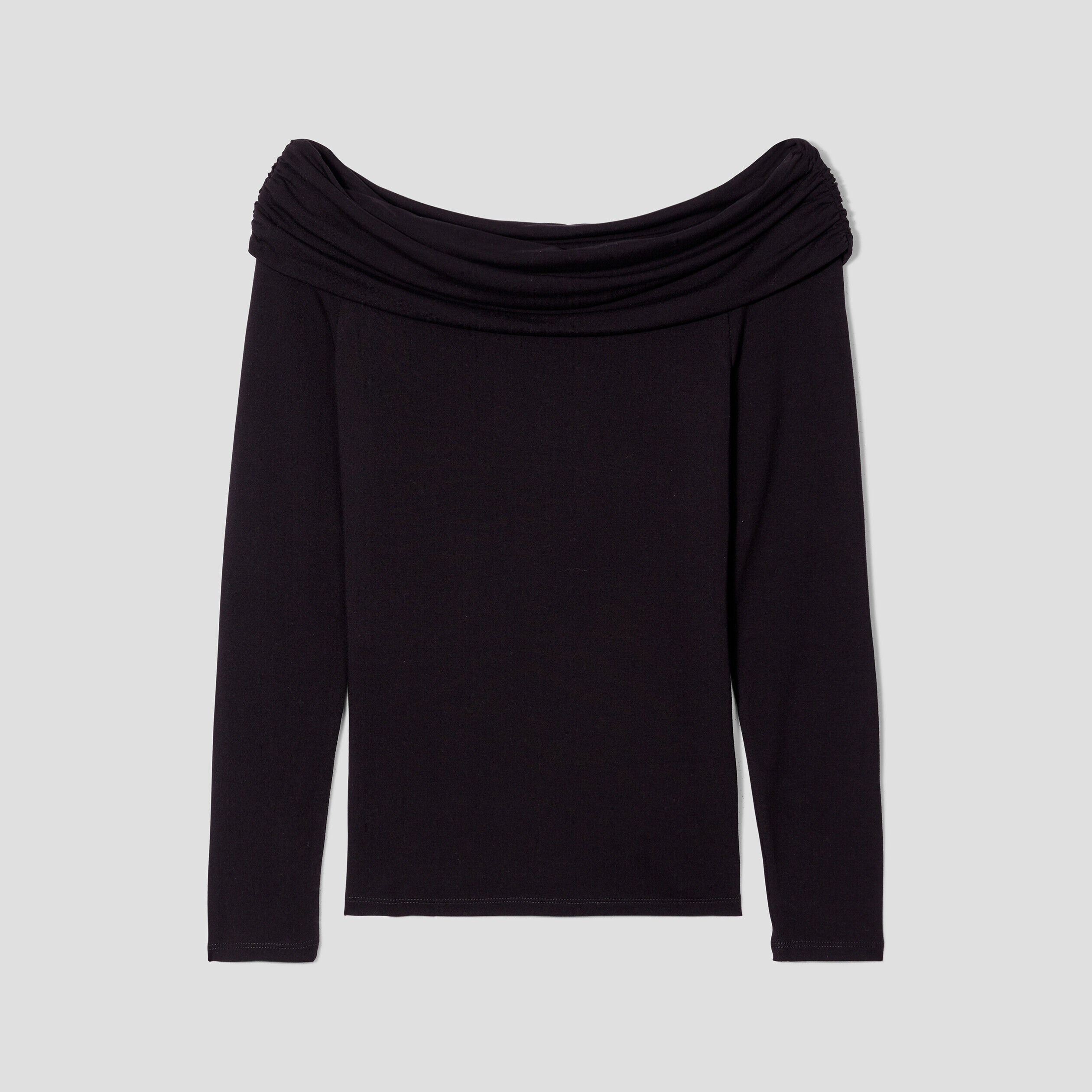 T-shirt col bardot noir femme | Cache Cache