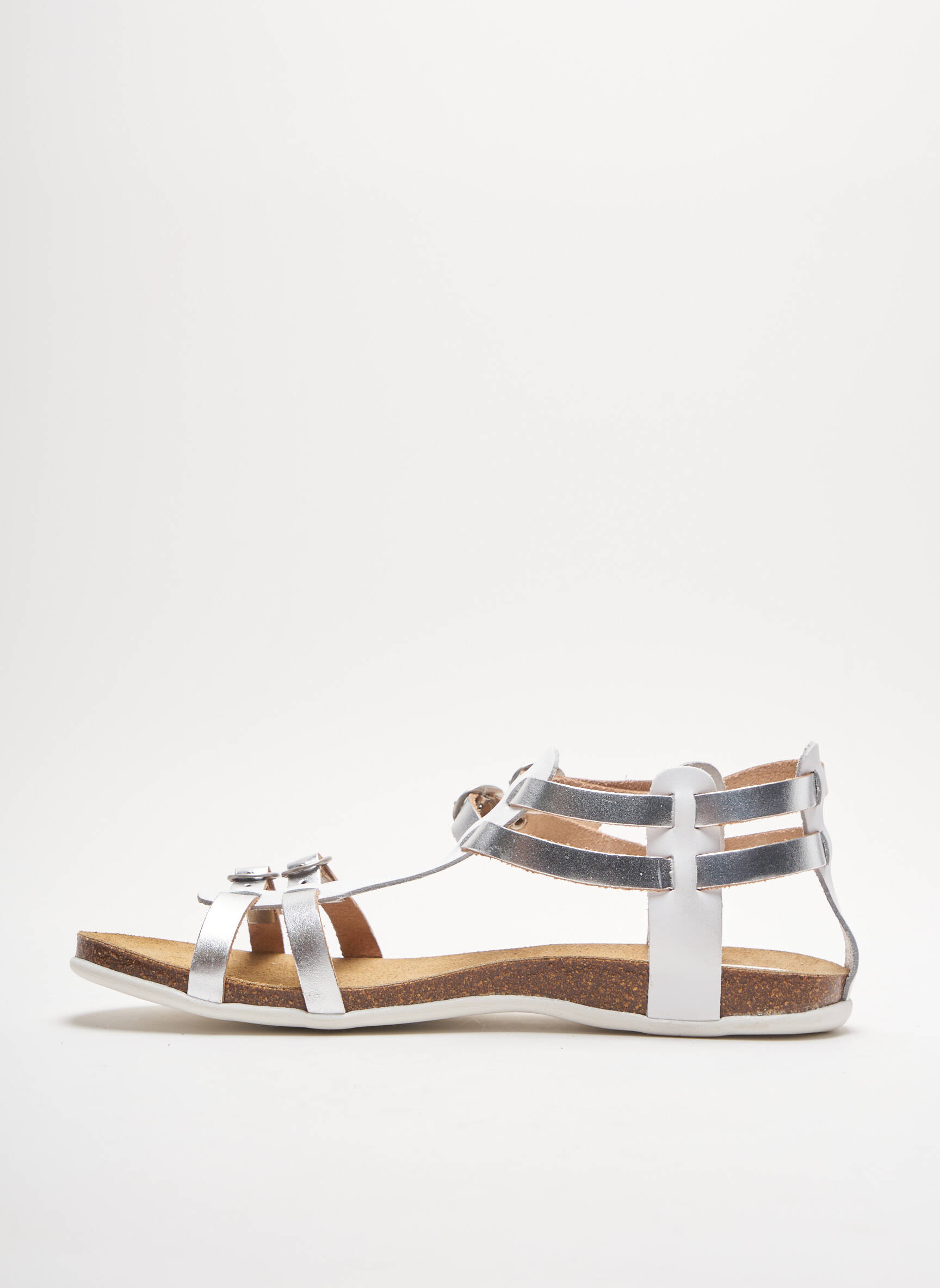 Kickers Sandales Nu Pieds Femme couleur blanc