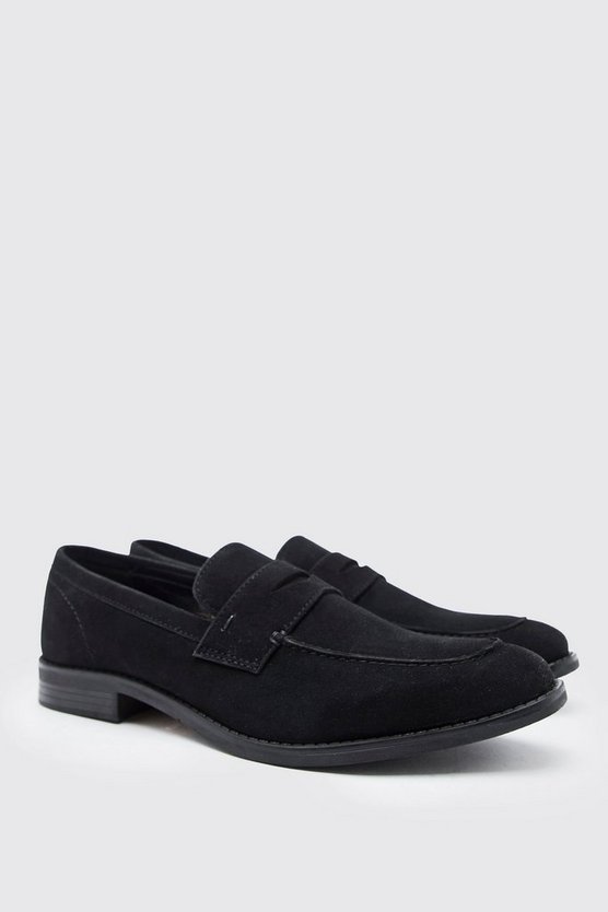 Loafer aus Wildlederimitat