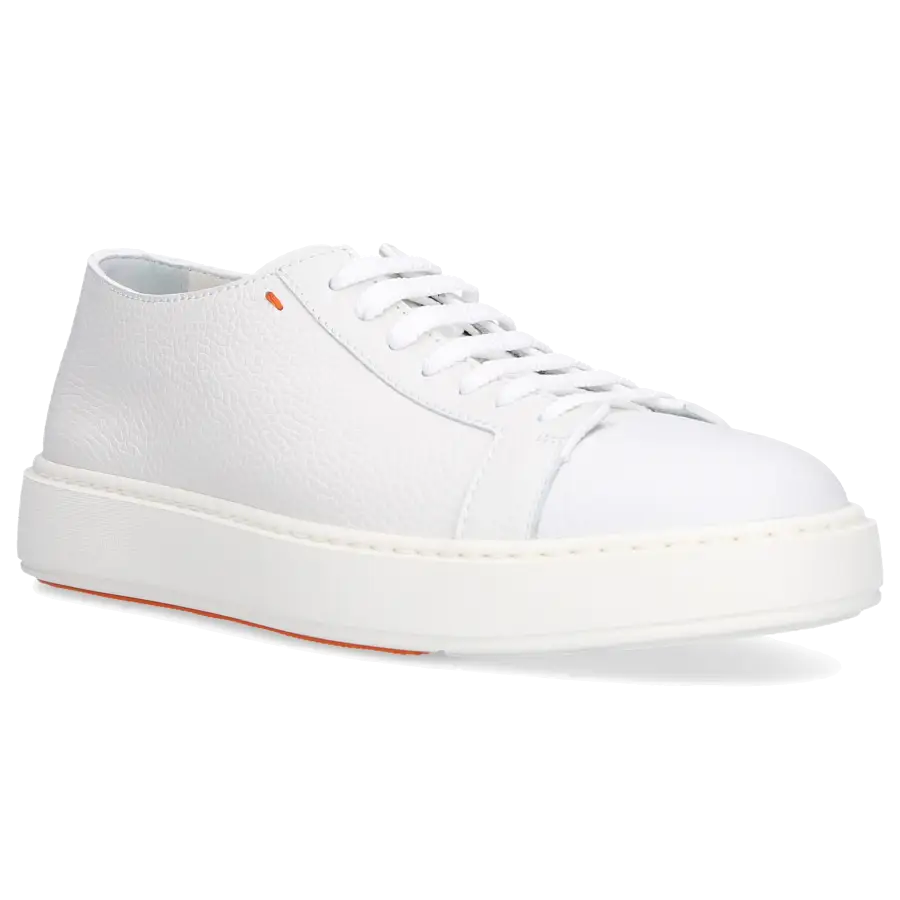 Santoni - Sneaker low 21430 Kalbsleder - weiß