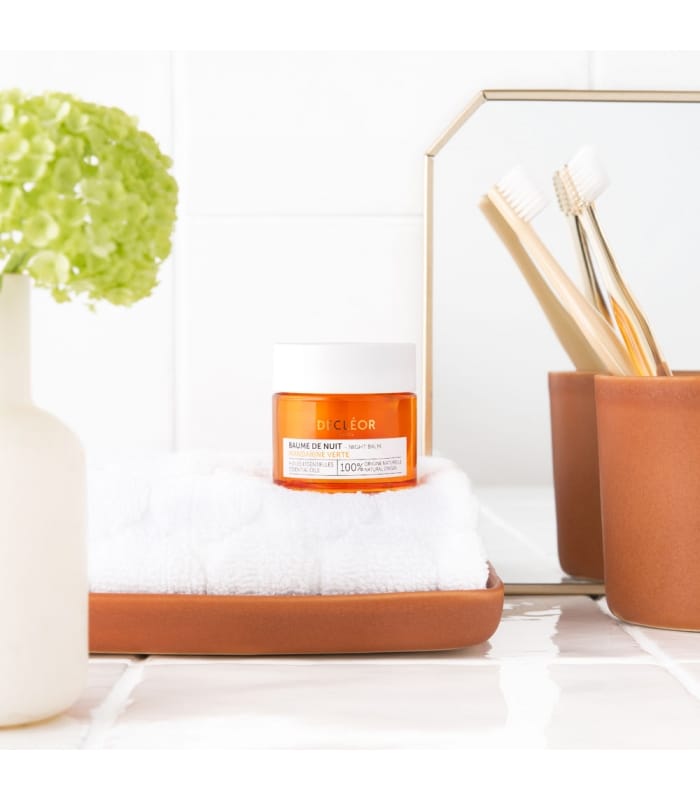 DECLÉOR-MANDARINE VERTE BAUME DE NUIT-Crème de Nuit Anti-rides Éclat