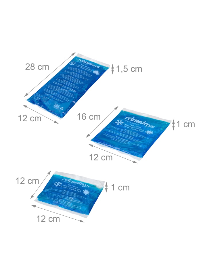 relaxdays 5 x Kühlpads in Blau günstig kaufen onesize