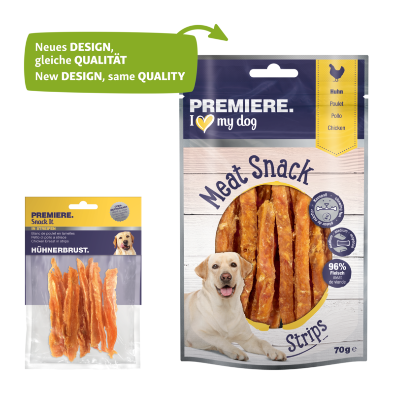 PREMIERE Snacks PREMIERE Hühnerbrust in Streifen 5x70g