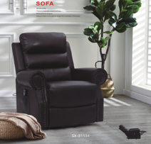 Happy Home Happy Home Elektrisch verstellbarer Relaxsessel, Schwarz Lederoptik