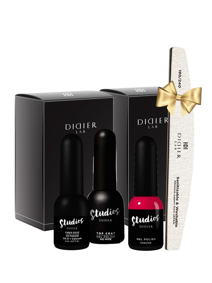 Didier Lab Nagelpflege-Set Maniküre 3-Schritte Set   Geschenk in Red -Impulse günstig kaufen onesize
