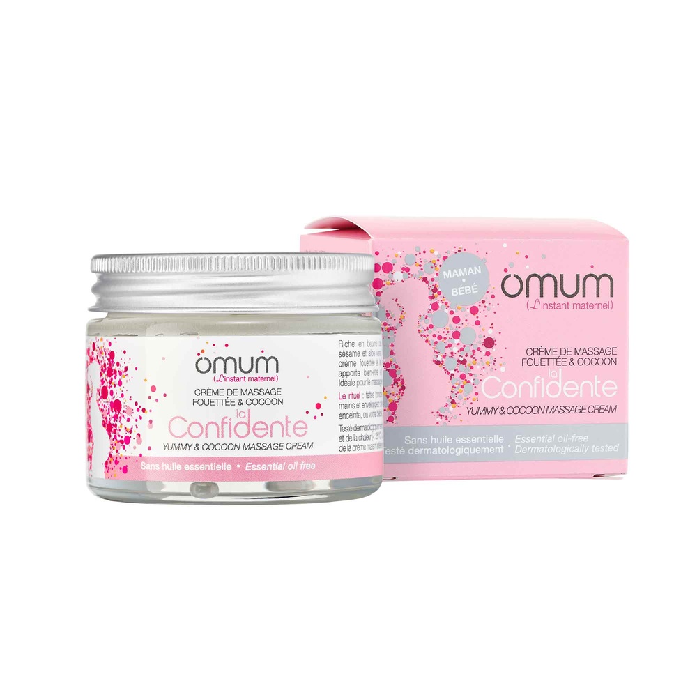 Omum La Confidente Crème de massage pour le corps fouettée& cocoon