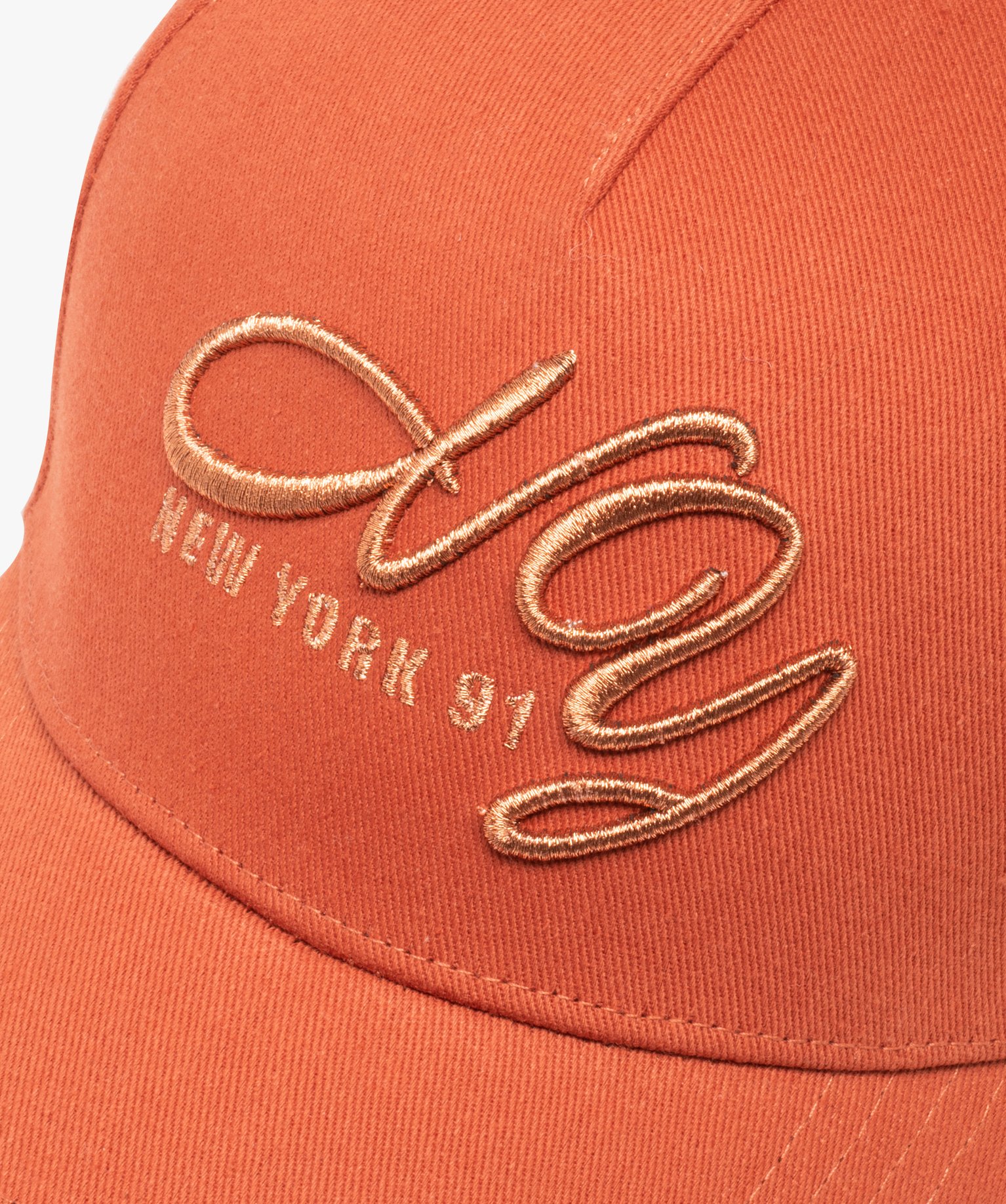 Casquette femme avec inscription brodée orange | GEMO