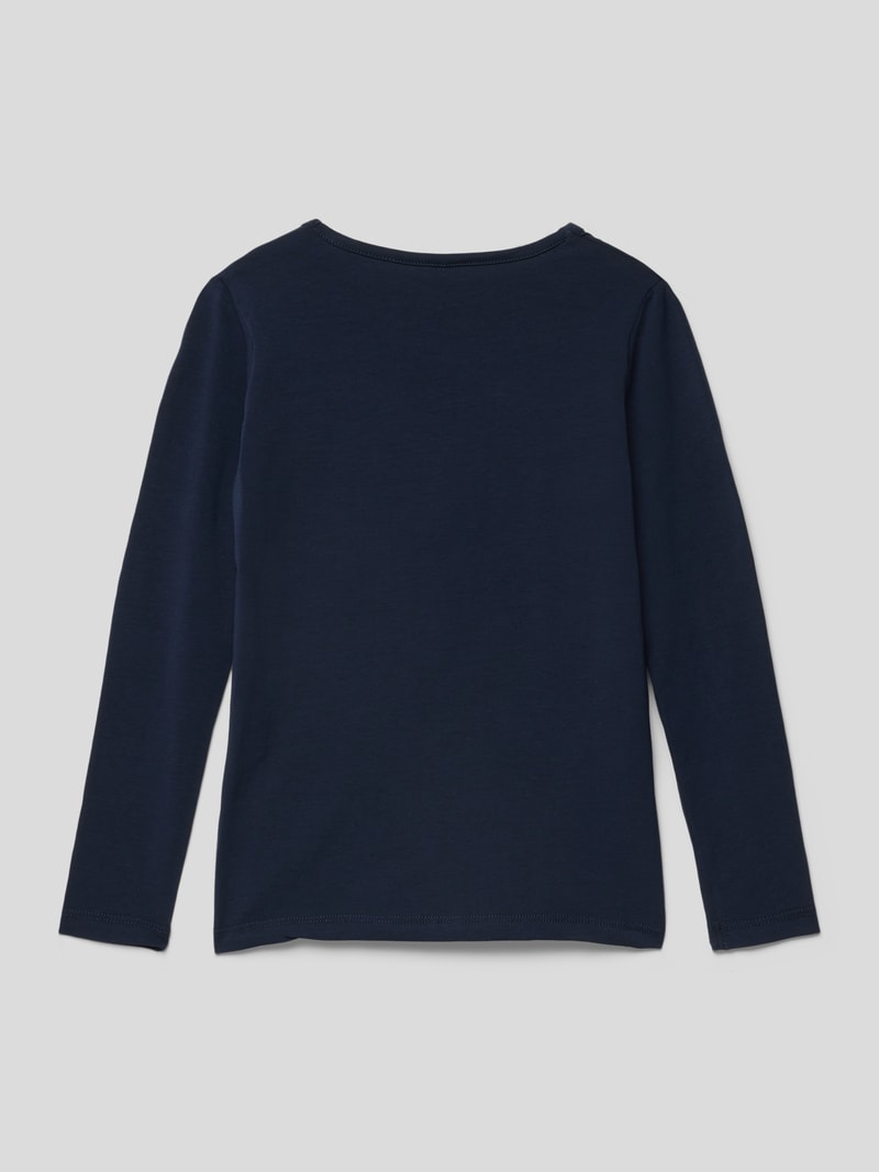 Longsleeve mit Motiv-Print in blau