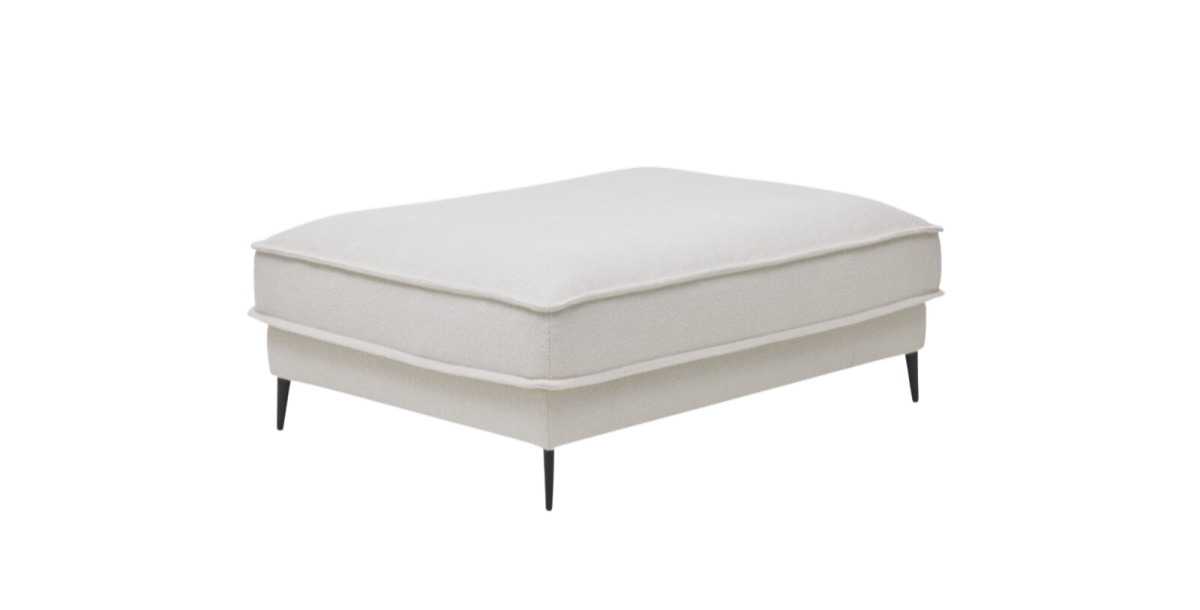 Roomio Polsterhocker No. 4102 Weiß 90 x 120 cm