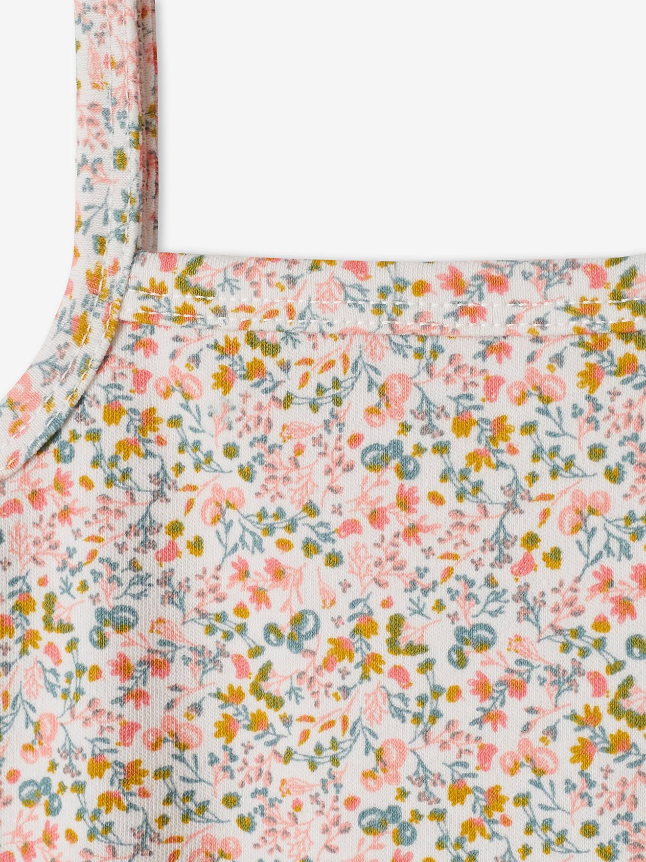 Vertbaudet 3er-Pack Baby Trägerbodys mit Hasen Oeko-Tex - pack rosa/weiß