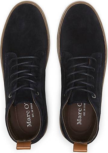 Marc O'Polo Schnürstiefel aus softem Veloursleder