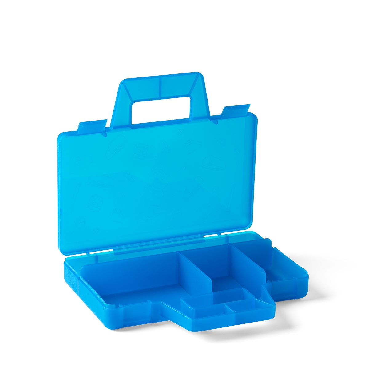 Tragbare Sortierbox in transparentem Blau 5005890
