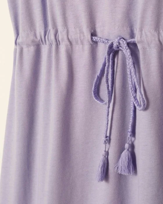 Chemise de nuit fantaisie maille peigné pur coton peigné