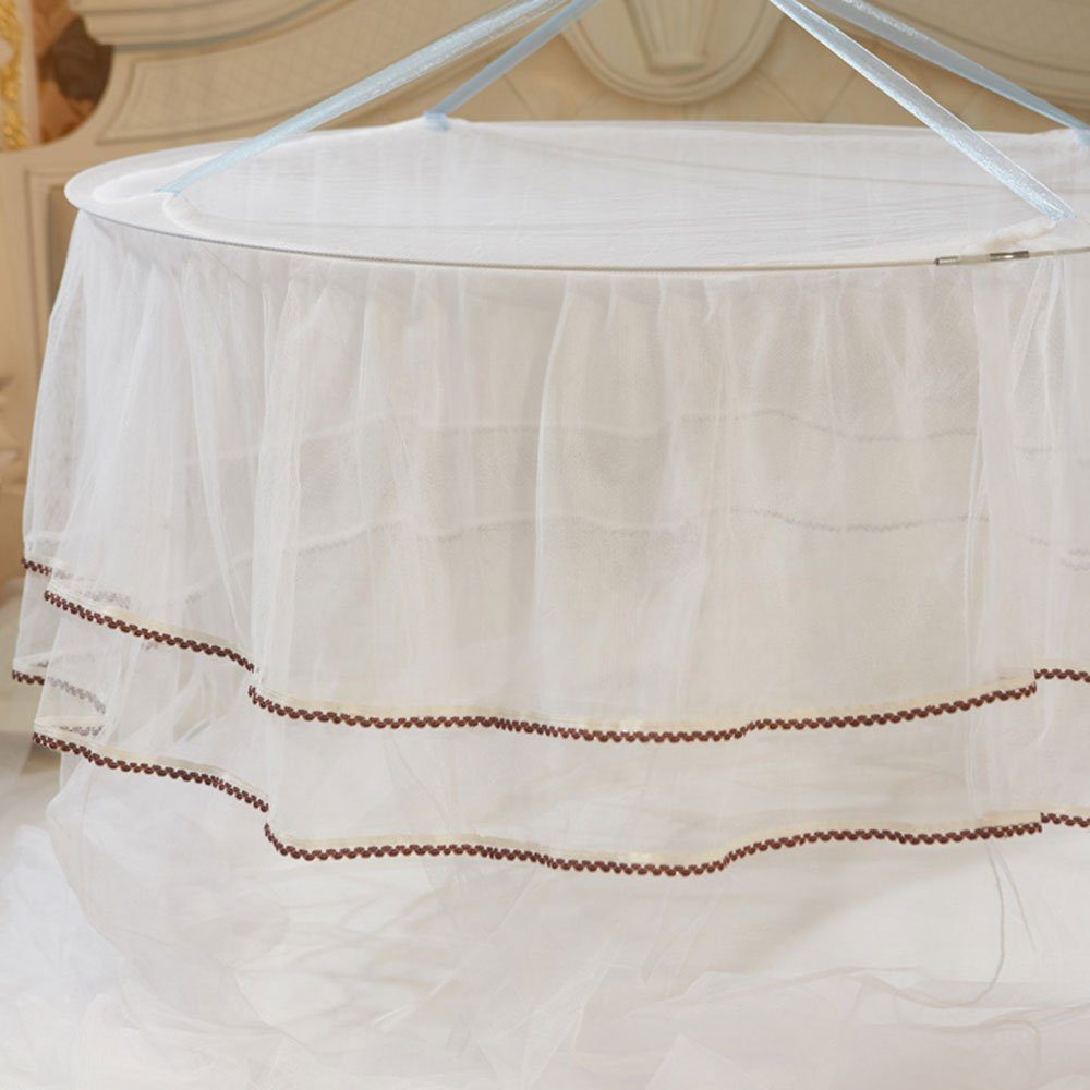 Rosnek Moskitonetz Deckenmontiertes,Dome Betthimmel,für Doppelbett