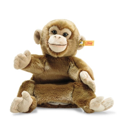Handpuppe Affe, 30 cm, hellbraun