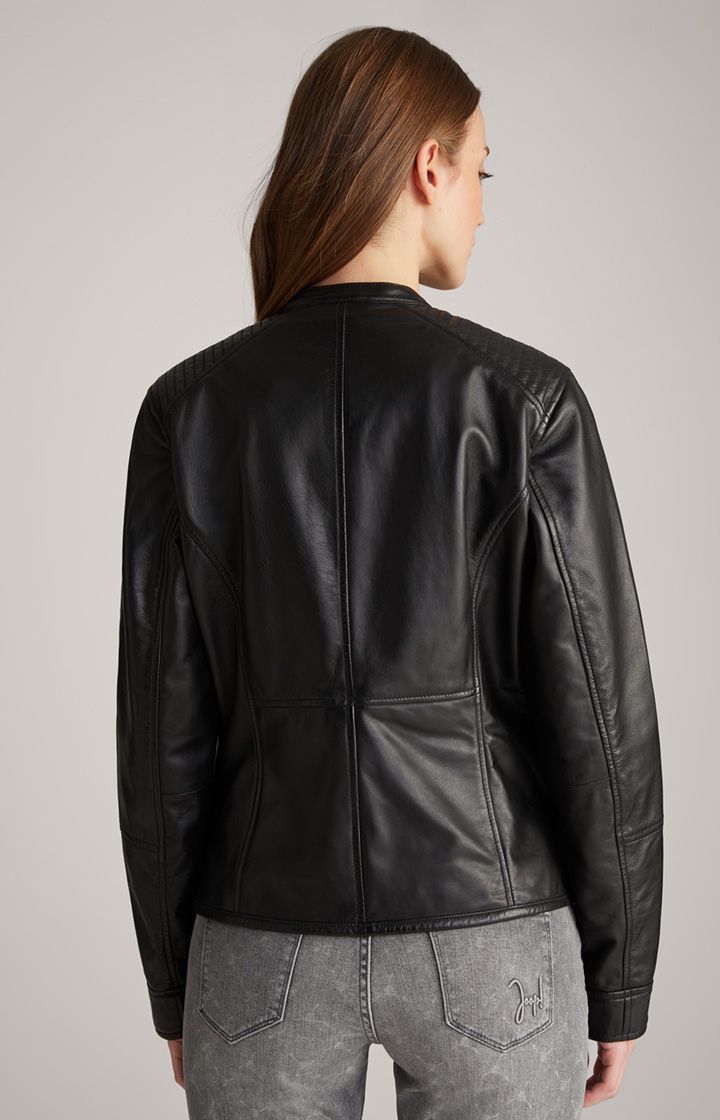 Lederjacke in Schwarz