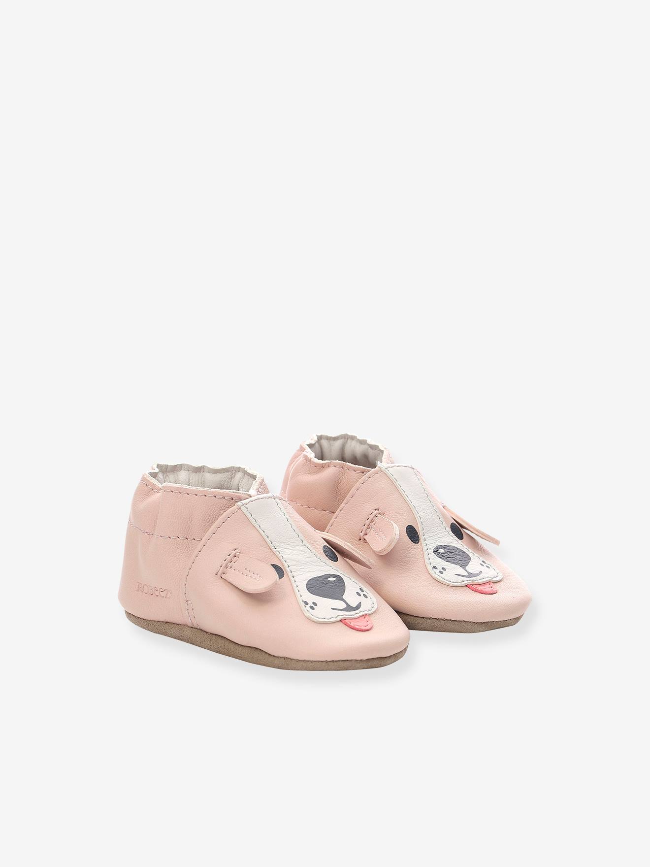 Robeez Baby Krabbelschuhe SWEETY DOG ROBEEZ, pflanzlich gegerbt - blau
