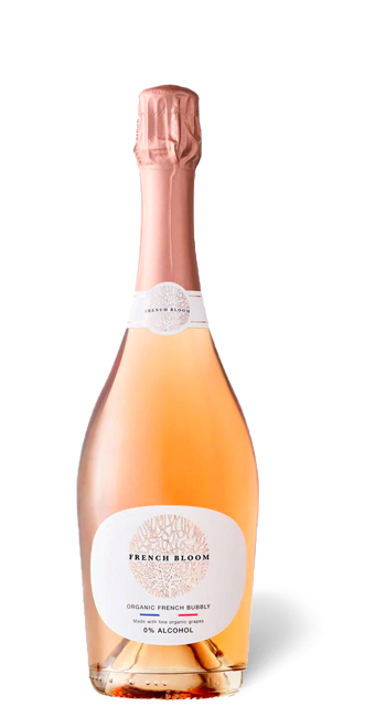 French Bloom rosé Vin effervescent bio sans alcool