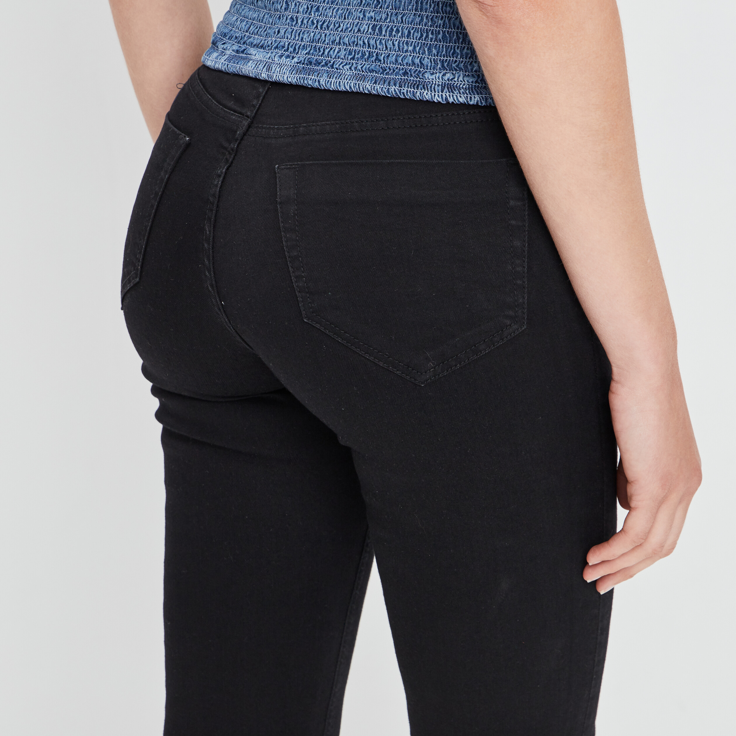 Jeans skinny 5 poches noir femme | La Halle