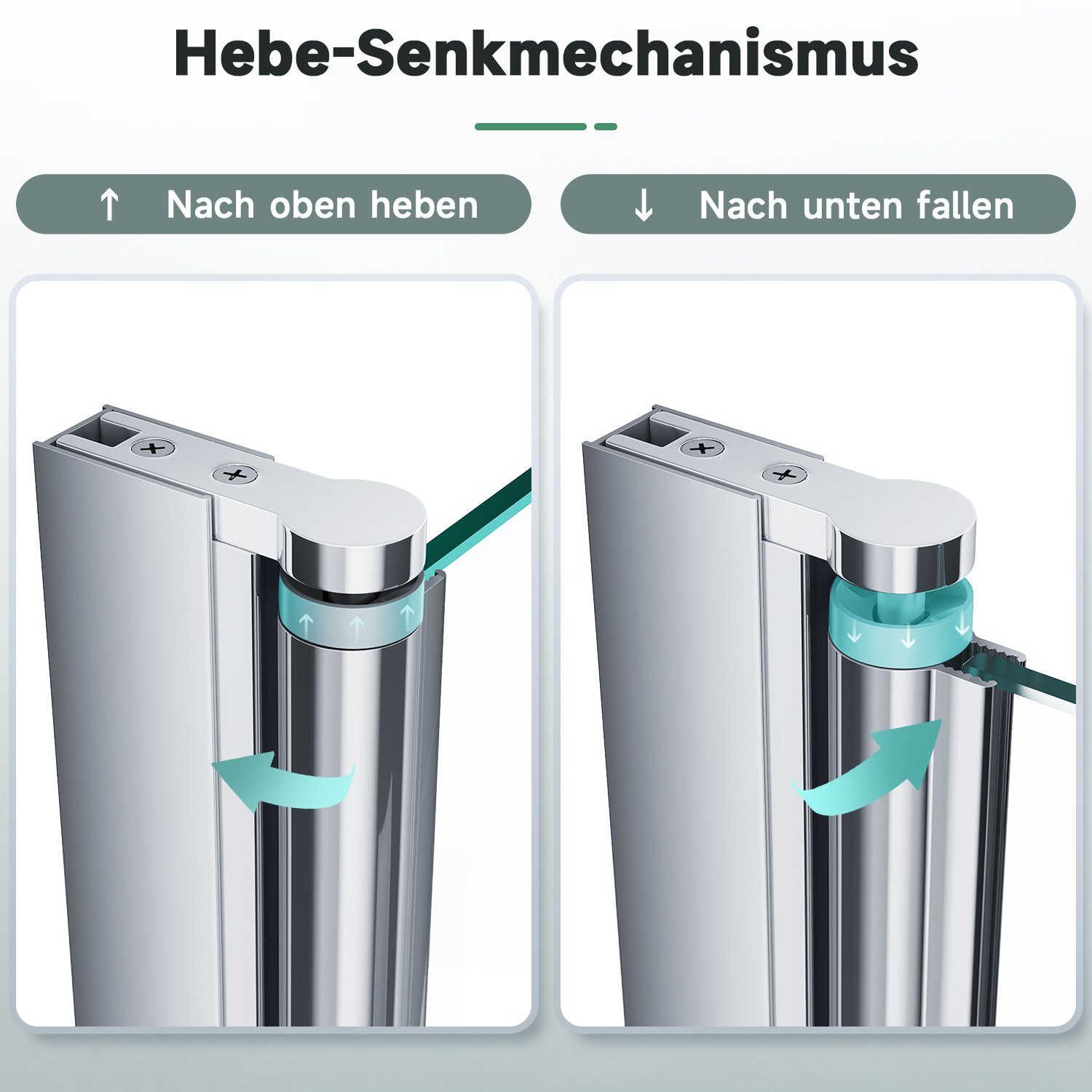 SONNI Badewannenaufsatz Badewanne Faltwand 3-teilig ESG NANO Glas Duschabtrennung