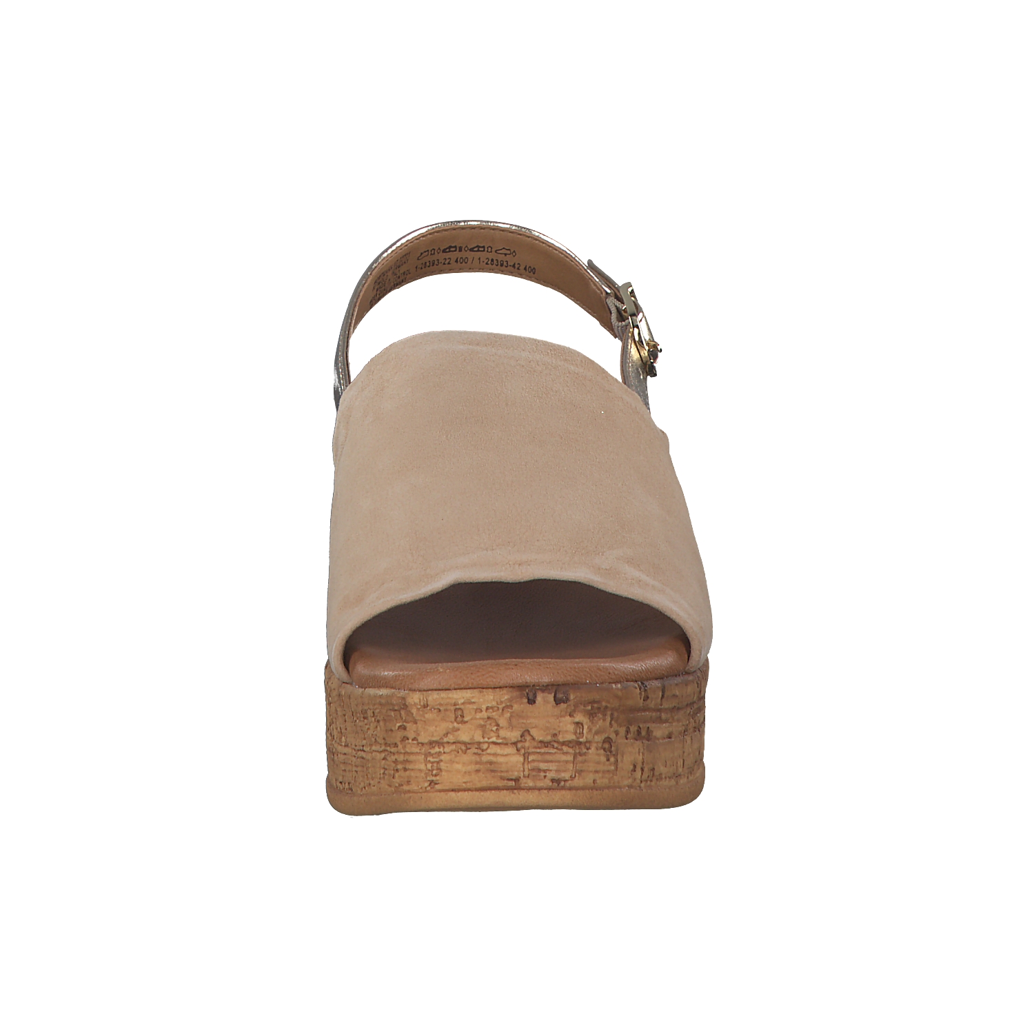 Tamaris 28393-42, Plateau-Sandaletten, Damen, Beige