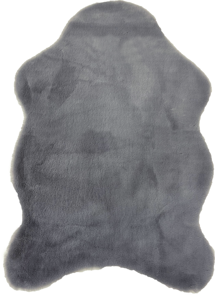 Kunstfell Elda in Schaffelloptik Grau 55 x 80 cm