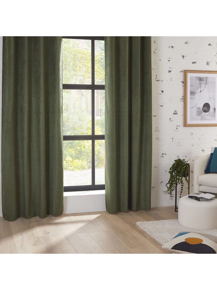 Atmosphera Créateur d'intérieur Verdunkelungsvorhang in olivgrün günstig kaufen onesize