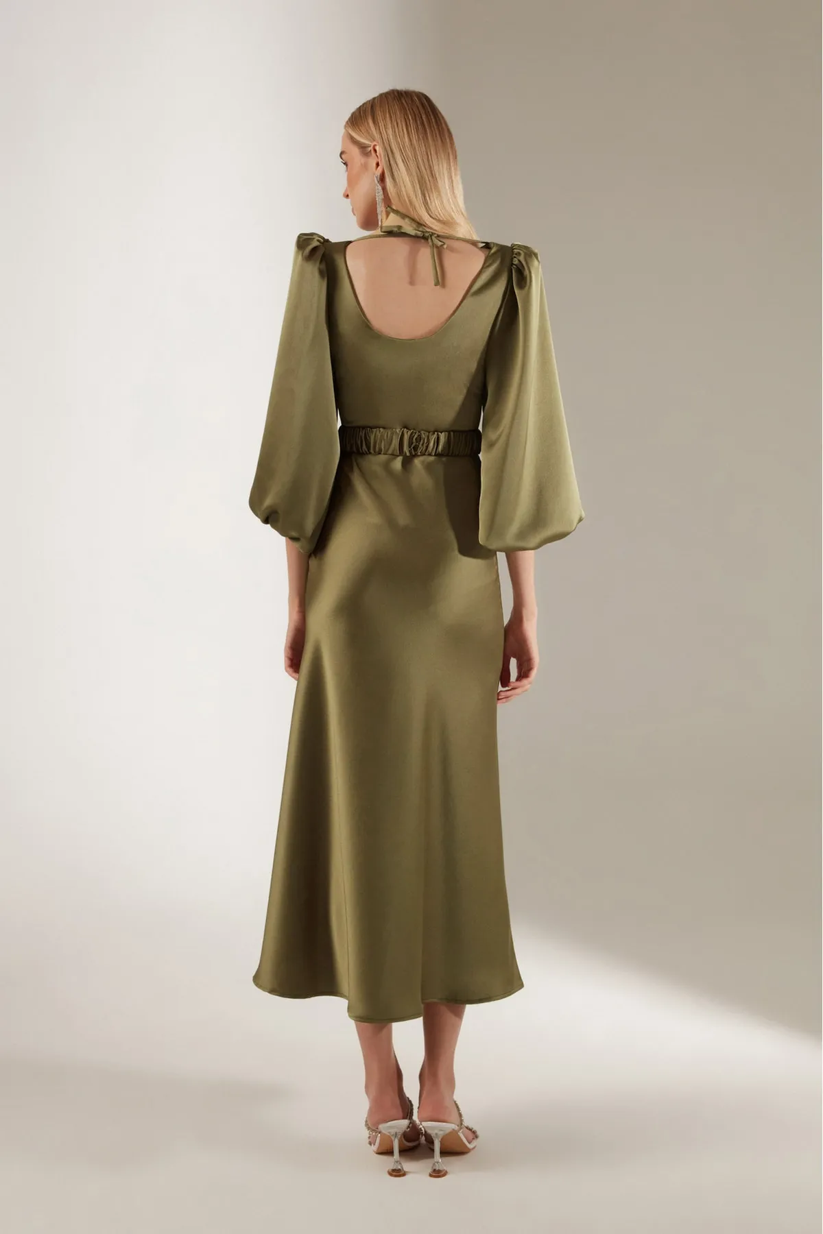 BETTY & SAM  Heleny Special Design Khaki-Verlobungskleid