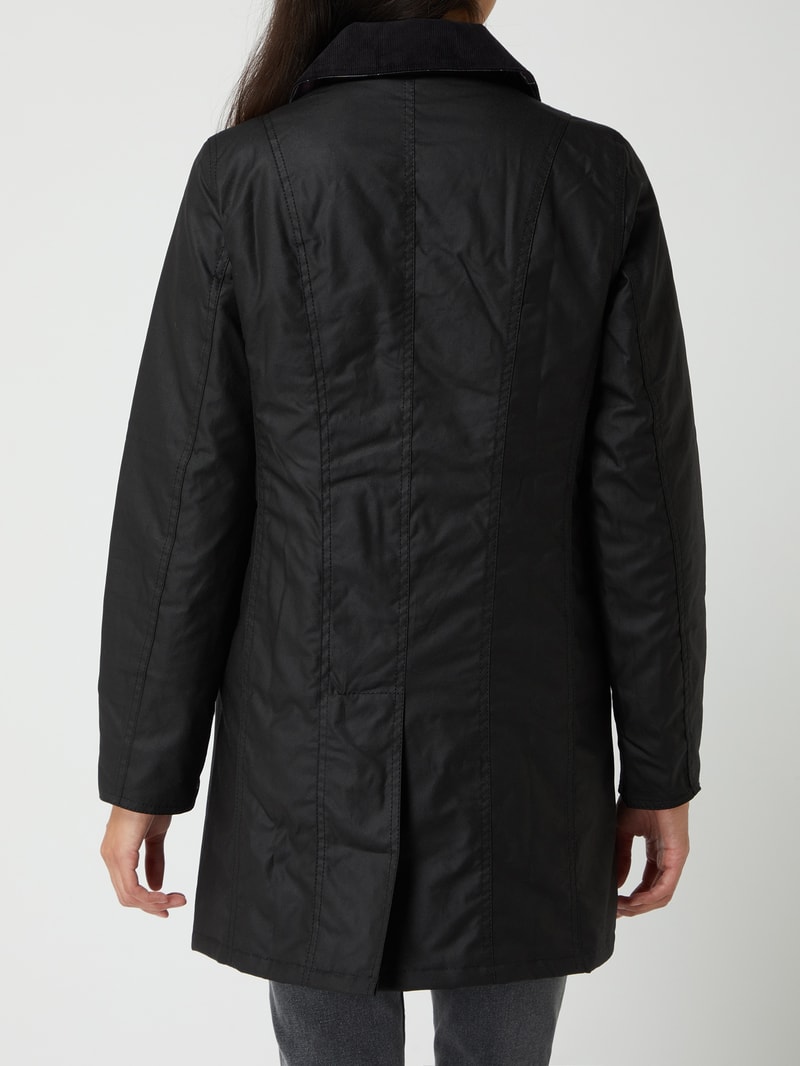 Steppjacke mit Fleecefutter Modell 'Cavalry' in schwarz