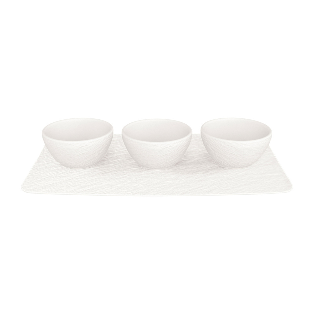 Villeroy & Boch Set coupelle Dip 4 pcs Manufacture Rock blanc Bol
