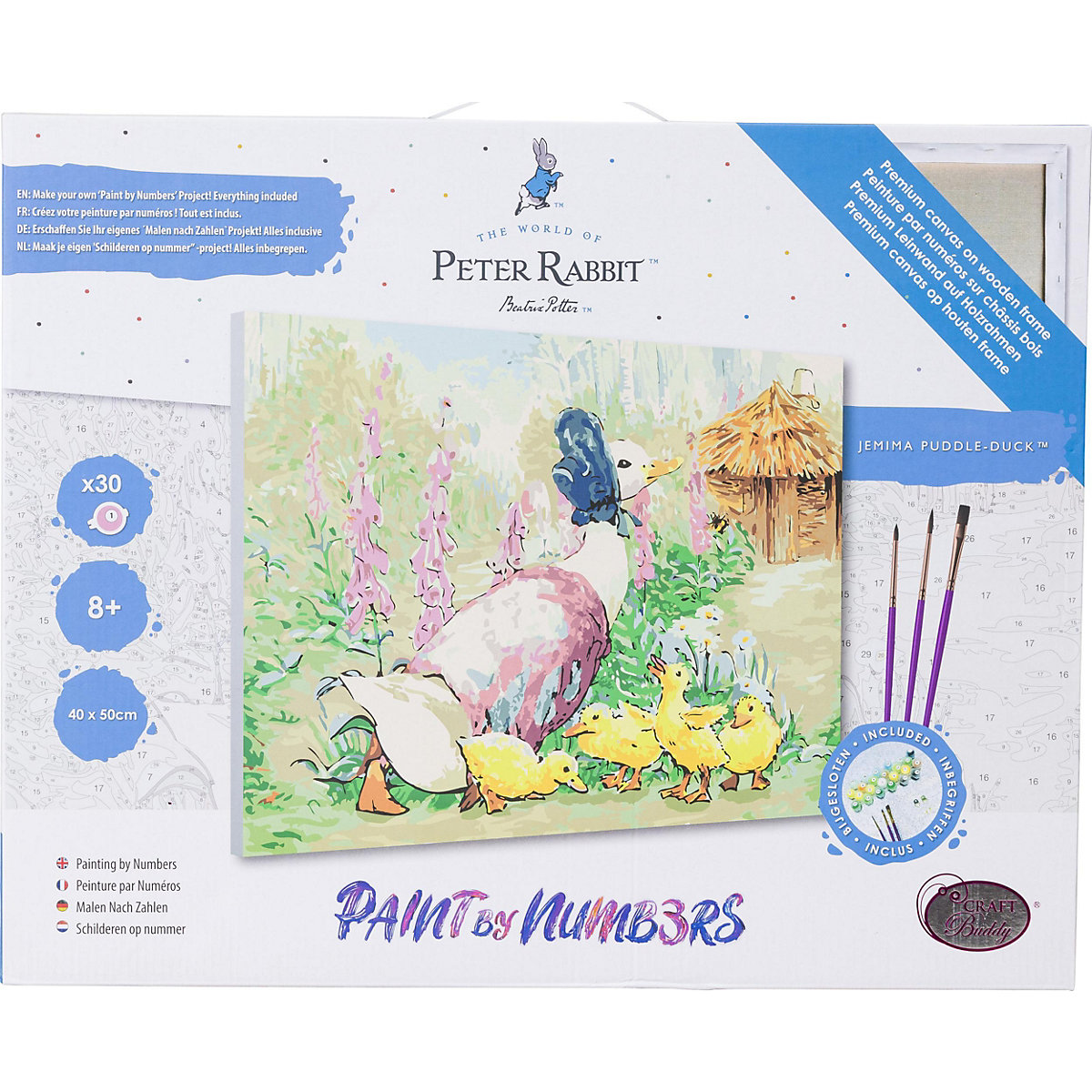 Jemima Puddle-Duck, 40x50cm Malen nach Zahlen Set