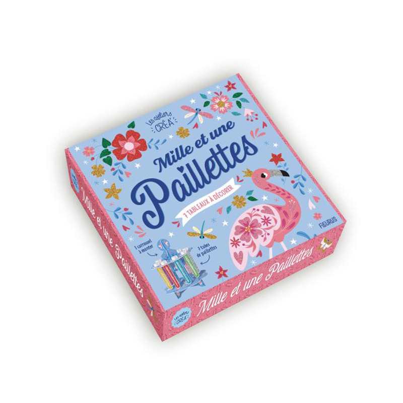 Coffret Mille et une paillettes, mes tableaux à décorer - Fleurus