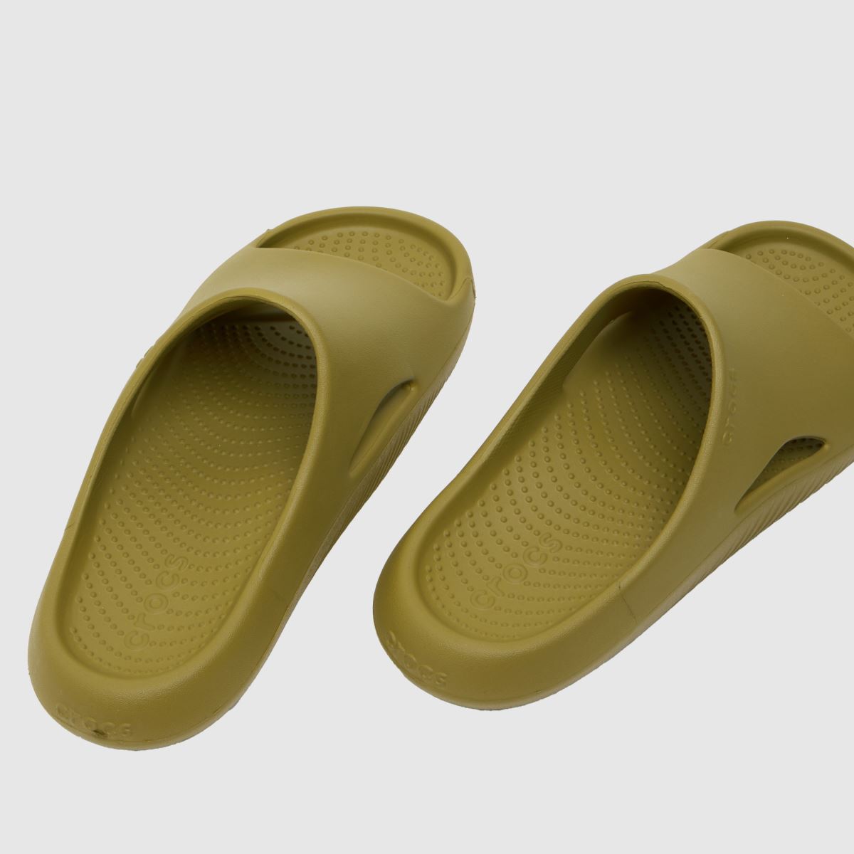 Crocs Mellow Slide szandál khaki színben