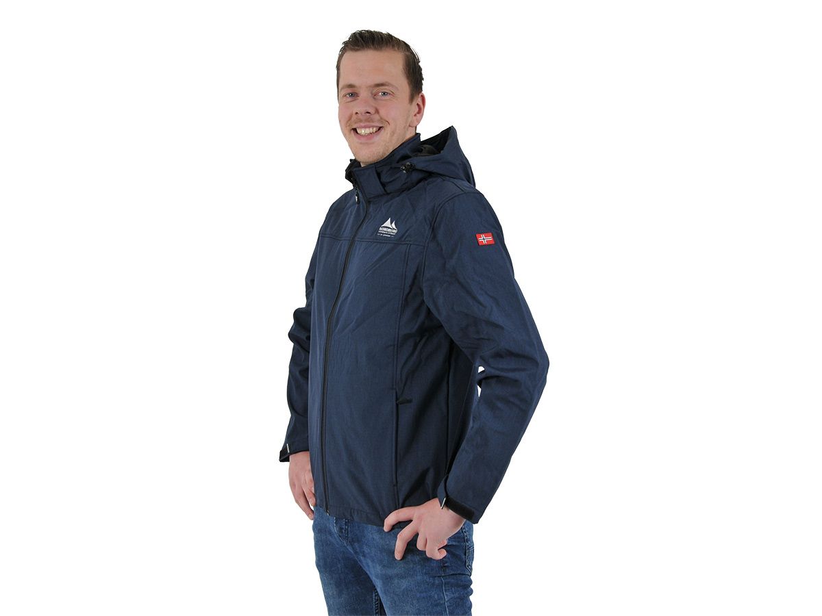 Nordberg Kjeld Dark Navy Melange Herren Softshelljacke